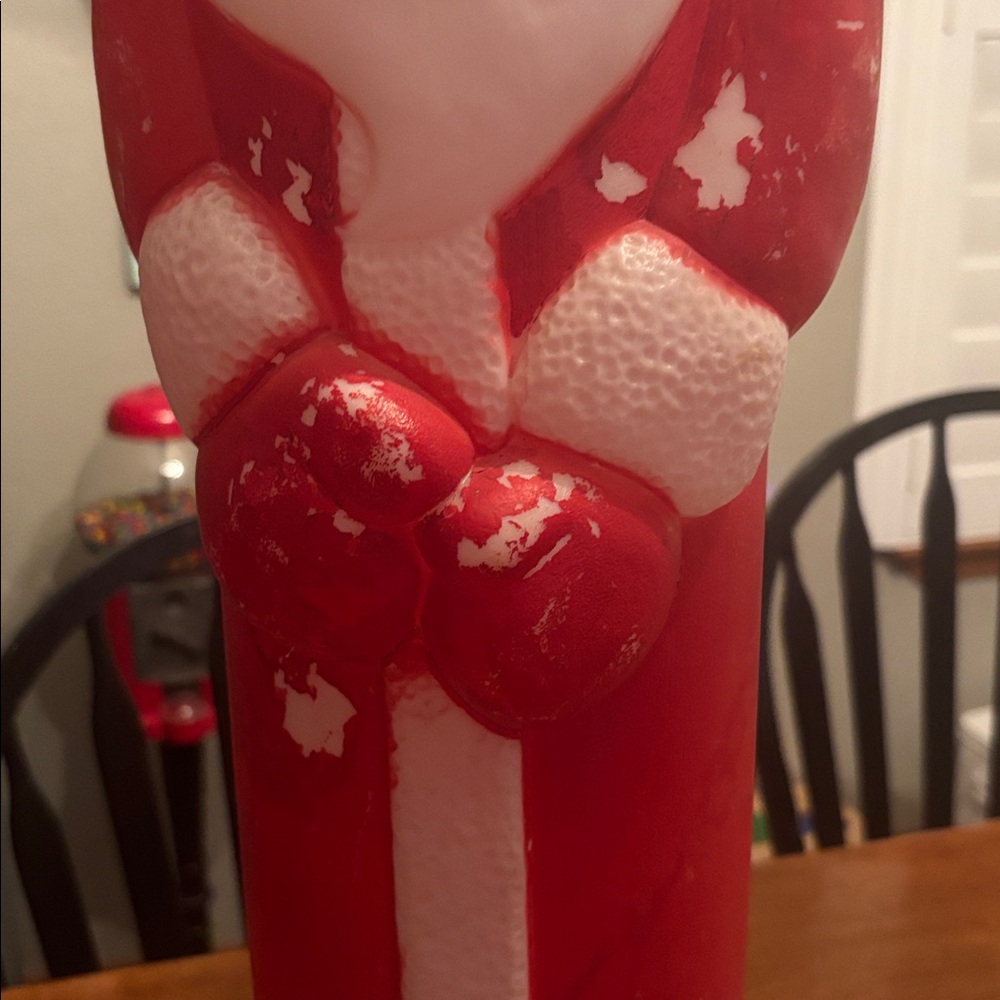 Blowmold Christmas Santa, Don Featherstone. Skinny pencil style 39” tall. - Picture 8 of 12